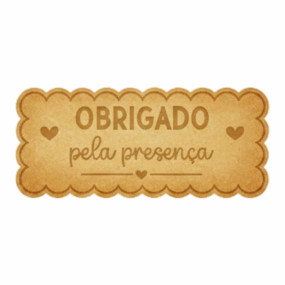 Cortador de bolachas Obrigado pela presença